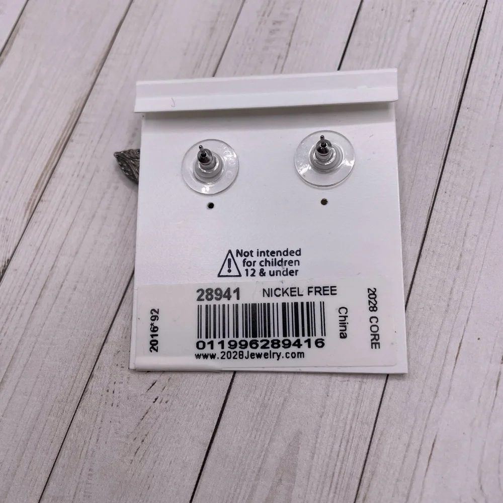 NWT 1928 Deep Blue Drop Earrings - Picture 6 of 7